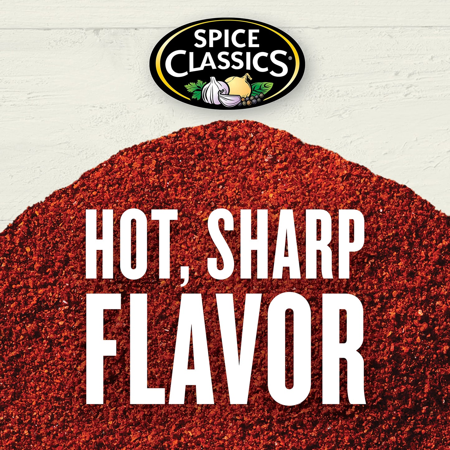Spice Classics Ground Red Pepper Seasoning, 14 oz Container, Zesty Flavor