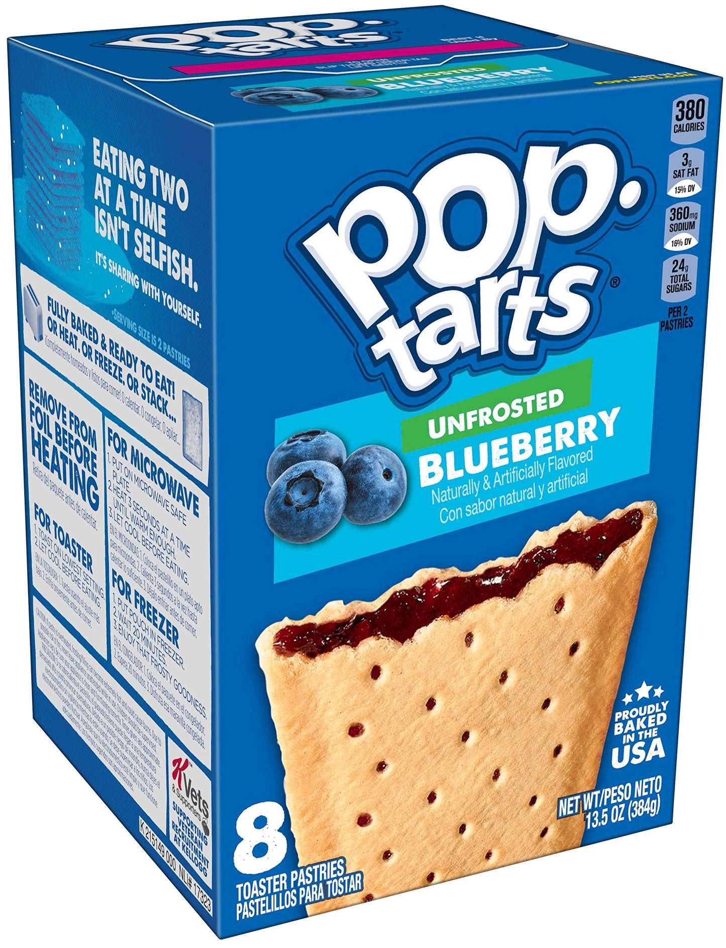 Unfrosted Variety, Strawberry, Blueberry, and Brown Sugar Cinnamon, 13.5 Ounce (Pack of 3) - with Two Make Your Day Lollipops or