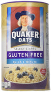 Quaker Oats Select Starts Quick One Minute Oaks Gluten Free
