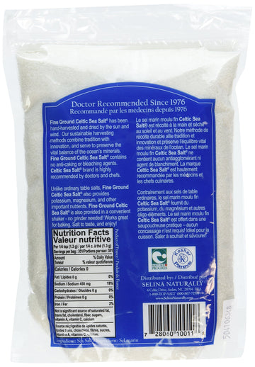 CELTIC SEA SALT FNE GROUND POUC, 1 LB (Pack of 3)