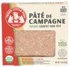 Les Trois Petits Cochons, Organic Pate de Campagne - Organic Country Pork Pate, 4 oz
