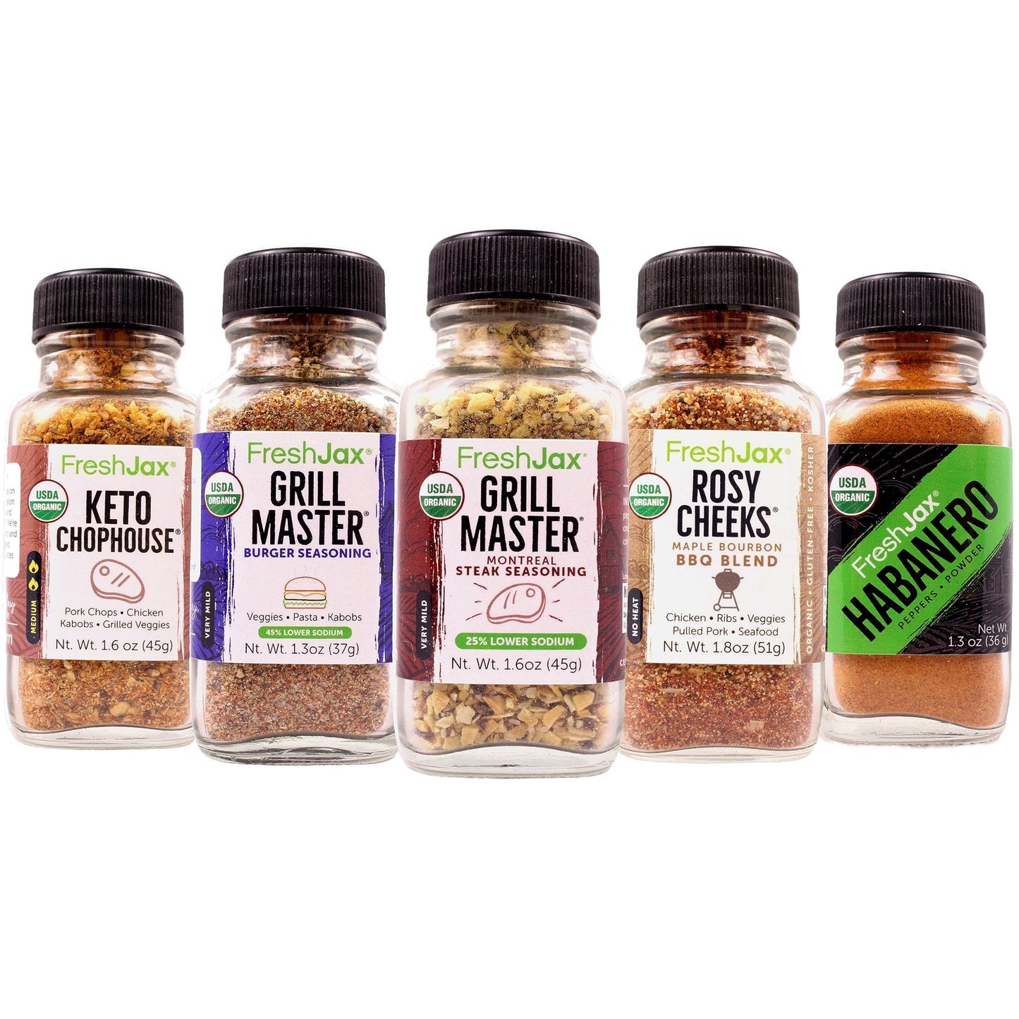 Freshjax Organic Spices - Cook-Out Gift Pack (Set Of 5)
