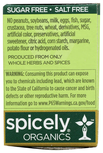 Spicely Organic Peppercorn Green Whole 0.20 Ounce Ecobox Certified Gluten Free
