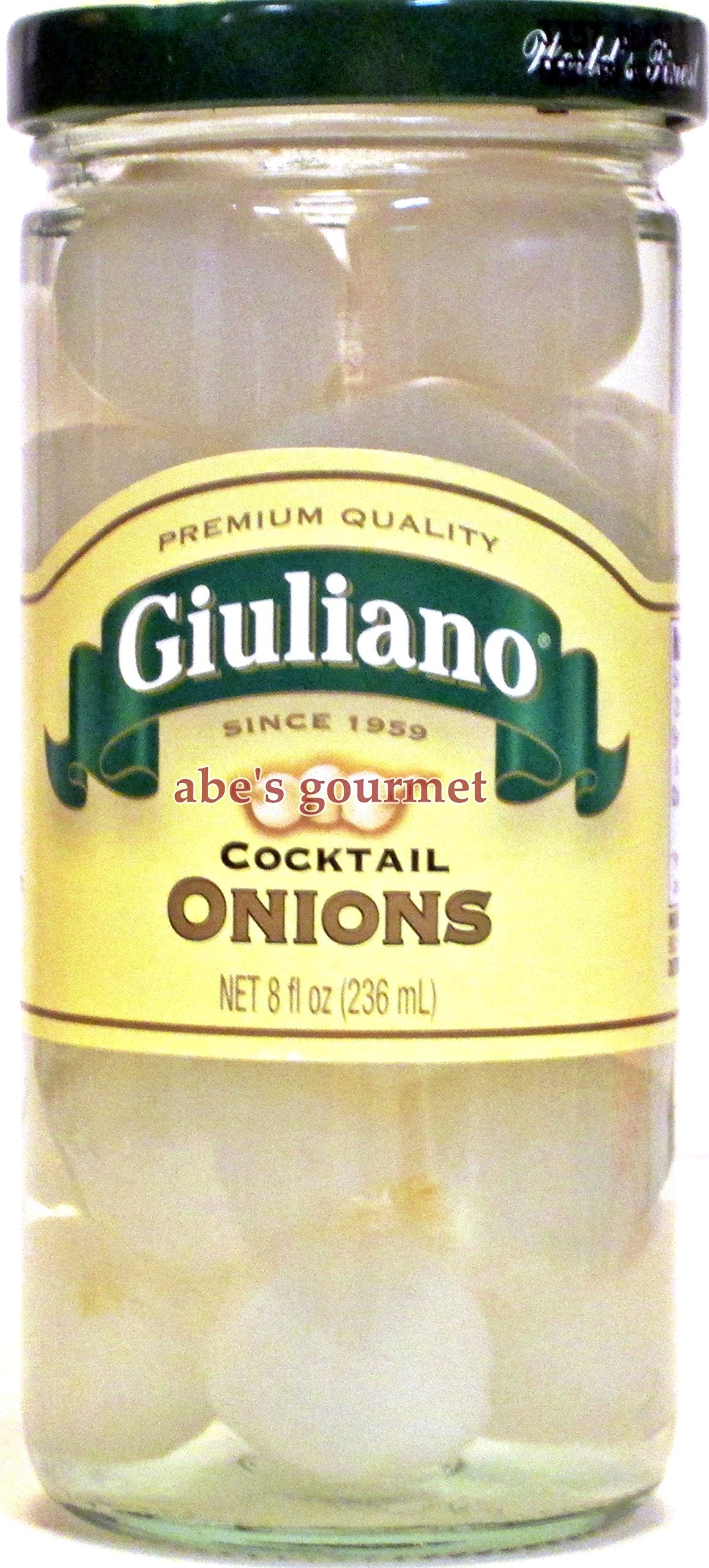 Giuliano Cocktail Onions Pack of 2, 8 oz Jars