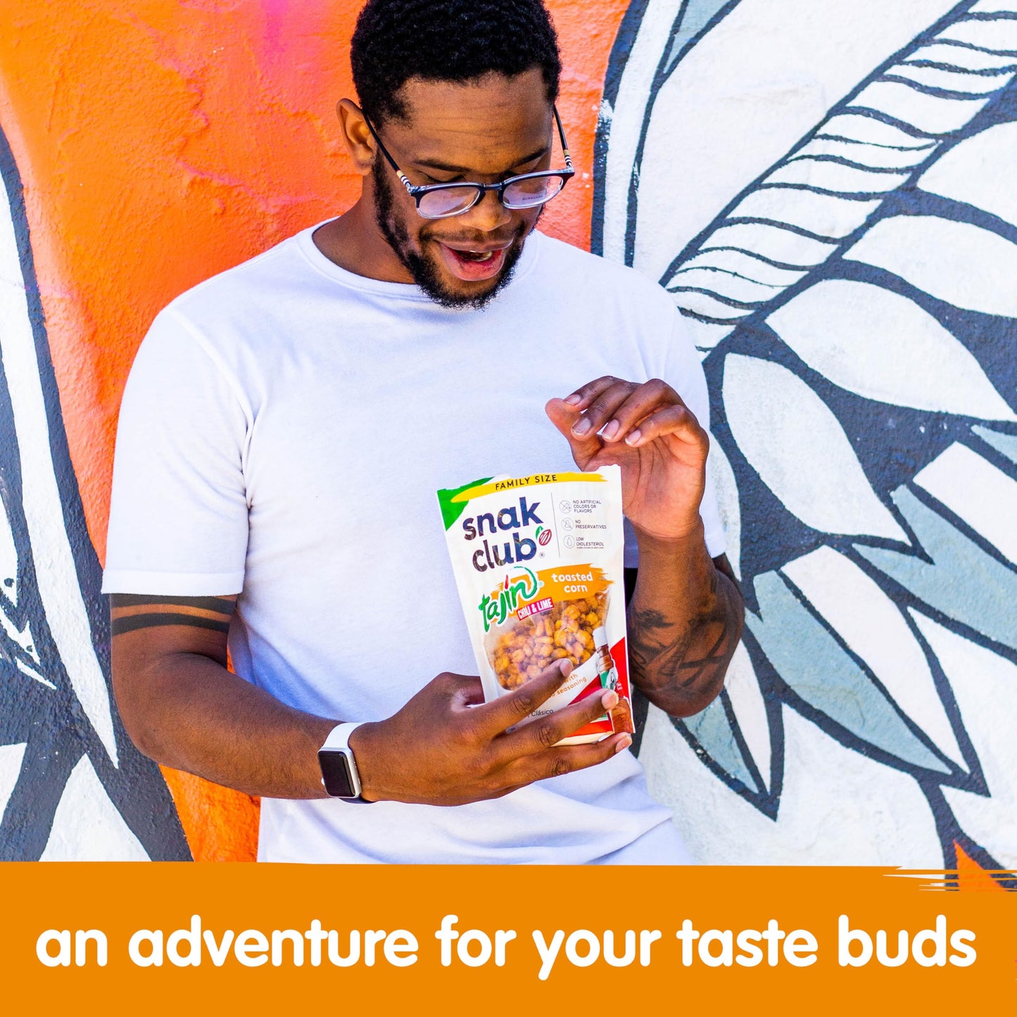 Snak Club Tajin Toasted Corn, Roasted Corn Nuggets With Chili And Lime Seasoning, Mild, Non-Gmo, Gluten-Free, Kosher Snack, No A