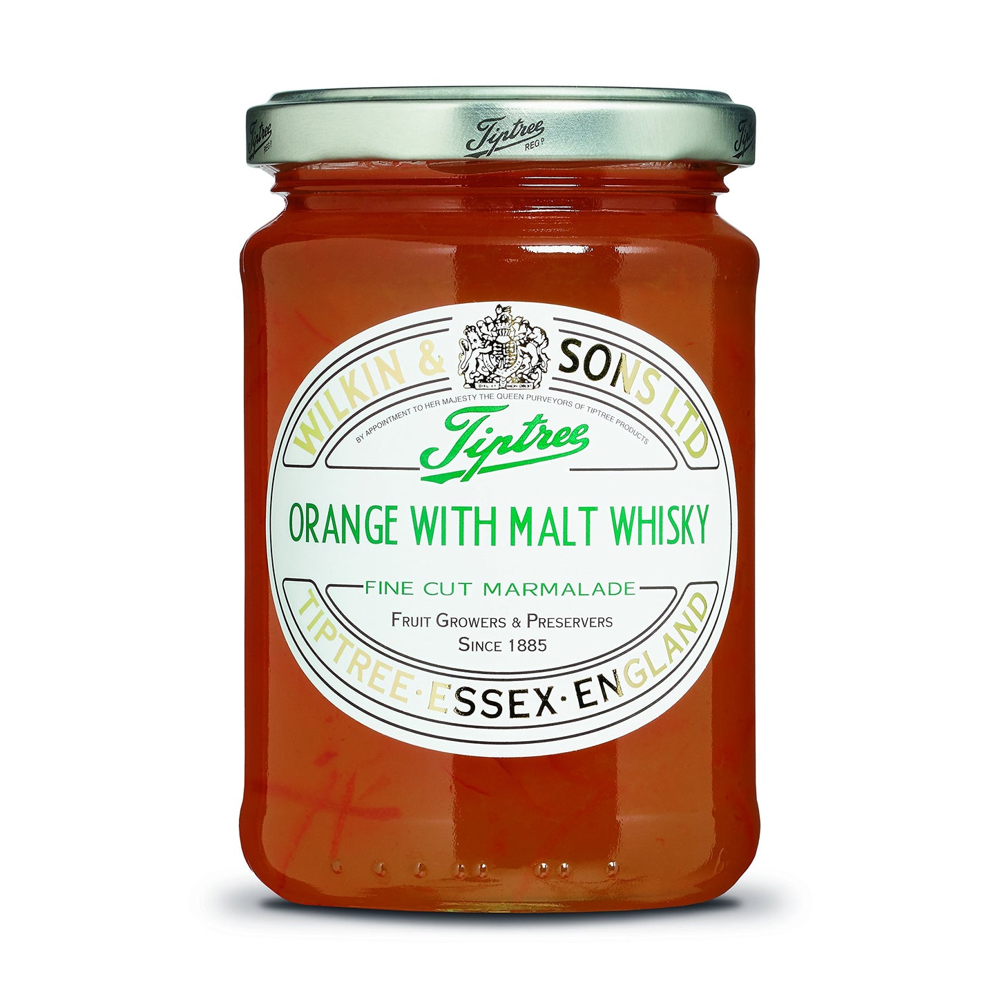 Tiptree Orange & Malt Whisky Marmalade, 12 Ounce Jars, Pack of 6