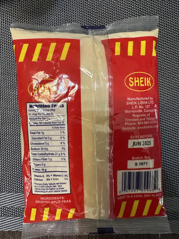 Sheik Pure Split Peas Powder 400G (Product Of Trinidad & Tobago)