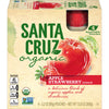 Santa Cruz Organic Apple Strawberry Sauce Pouch, 3.2 Ounce -4 Count (Pack of 6)