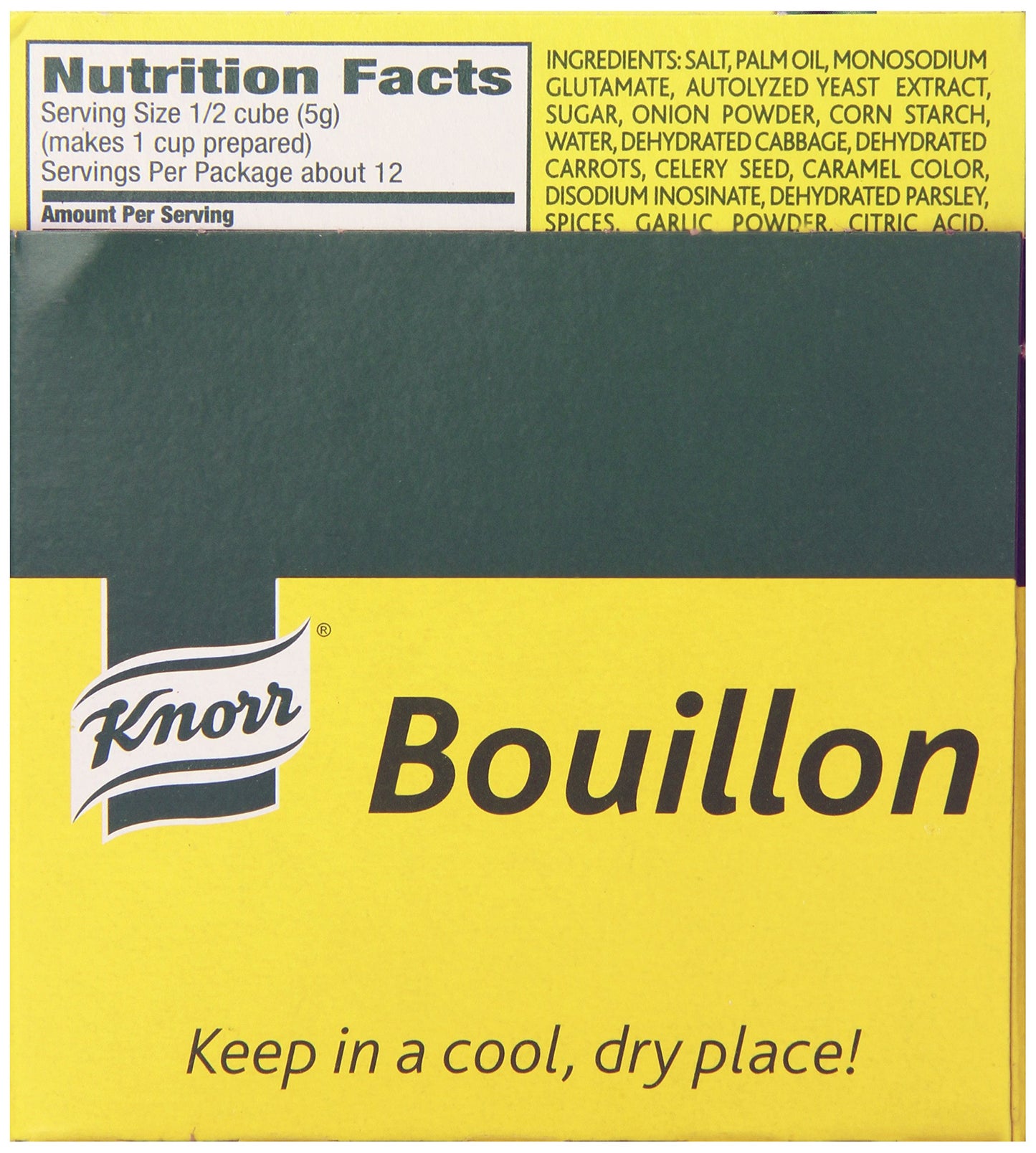 Knorr Cube Bouillon, Vegetable, 2.1 Oz, 6 Count