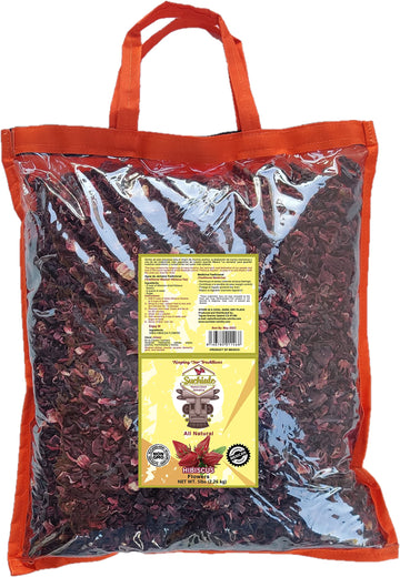Suchiate Hibiscus Flowers (5 Pounds (Pack Of 1))
