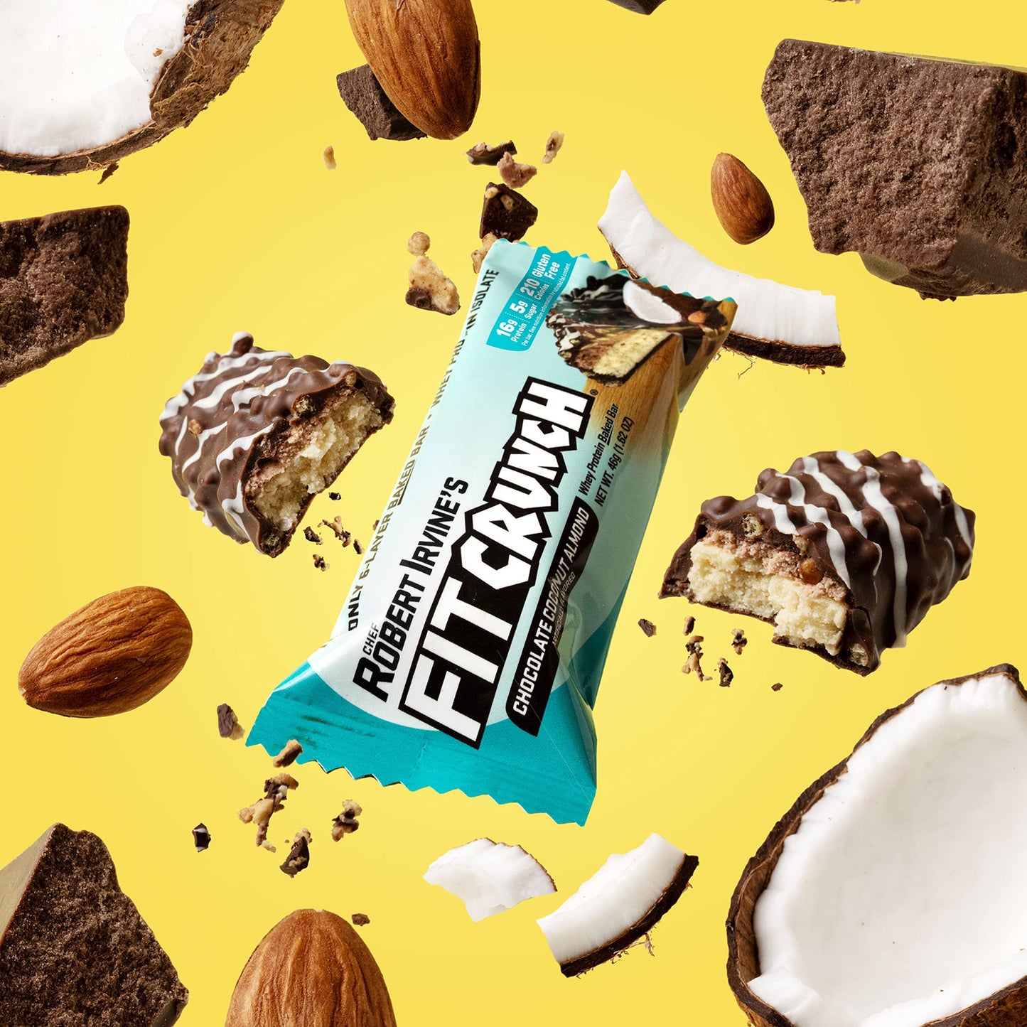 Fitcrunch Snack Size Protein Bars, Designed By Robert Irvine, 6-Layer Baked Bar, 5G Of Sugar & Soft Cake Core (9 Bars, Chocolate