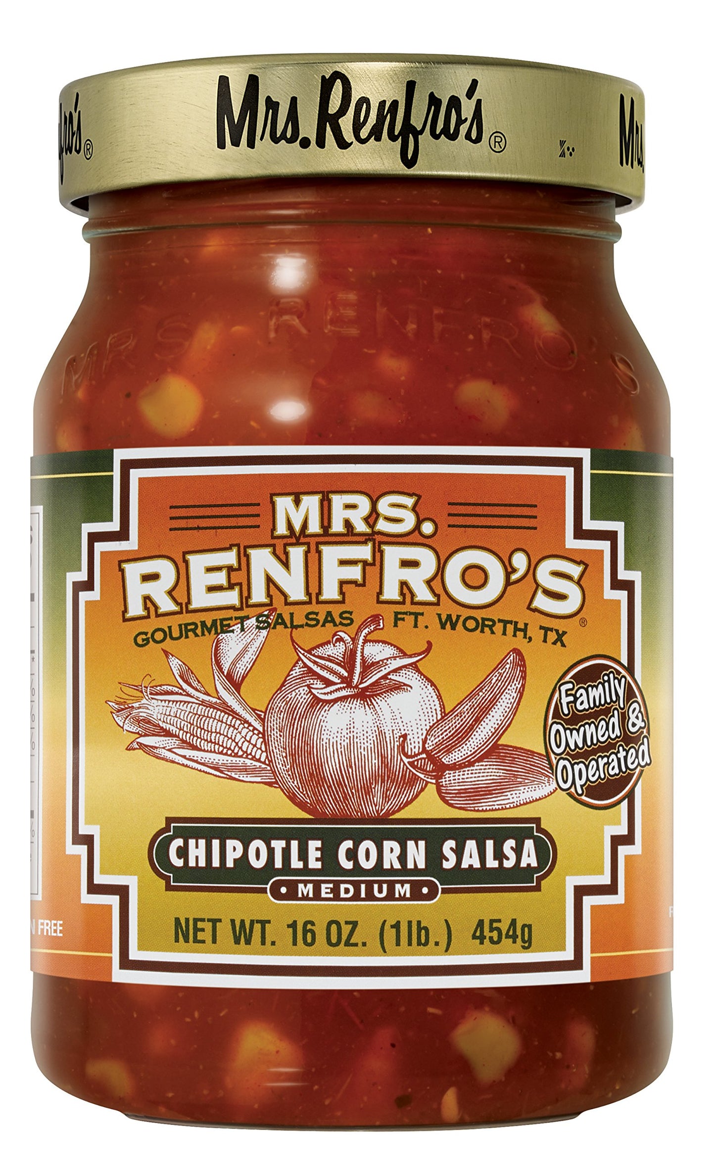 Mrs. Renfros Chipotle Corn Salsa, 16 oz (4 Pack)