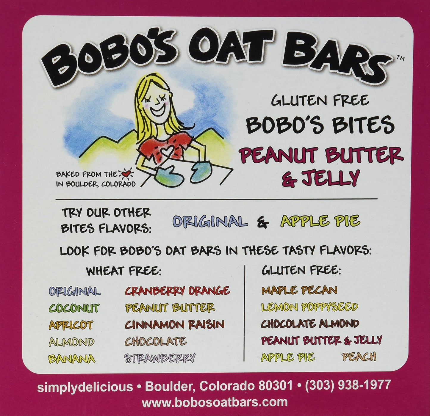 Bobo'S Oat Bites, Peanut Butter & Jelly Stuffed, 1.3 Ounce (5 Count Box)