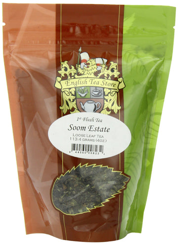English Tea Store Loose Leaf, Soom Estate Tea Pouches, 4 Ounce