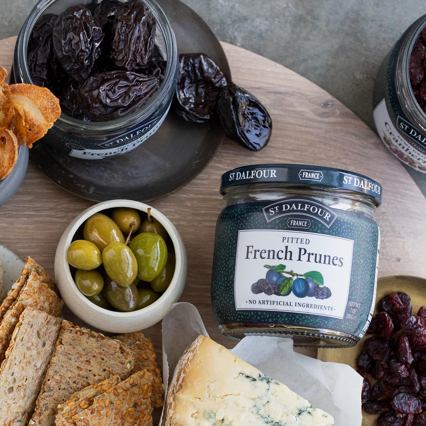 St. Dalfour Pitted French Prunes - 7Oz - All-Natural, No Sulfites, Preservatives Or Artificial Ingredients - Made In France - Pack Of 6