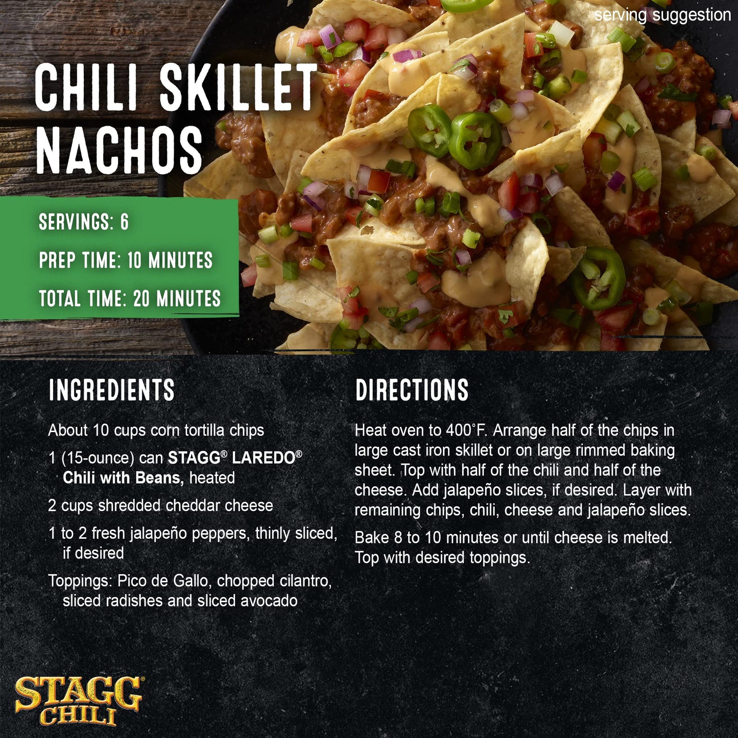 STAGG Laredo Chili With Beans, 15 Oz