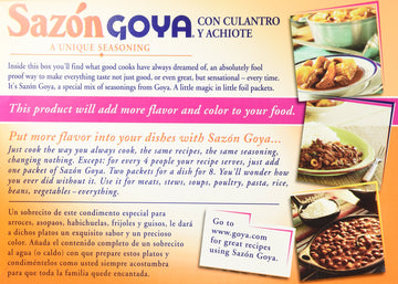 Goya Sazon Jumbo Pack, 6.33-Ounce Packages (Pack Of 3)
