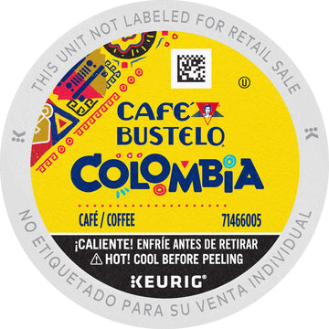 Caf Bustelo Colombia Medium Roast Coffee, 72 Keurig K-Cup Pods
