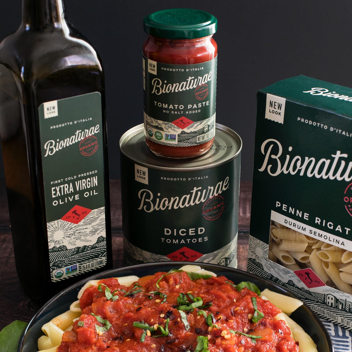 Bionaturae Organic Diced Tomatoes - Diced Tomatoes Can, Diced Tomatoes Organic No Salt, Keto Friendly, Non-GMO, No Added Sugar,