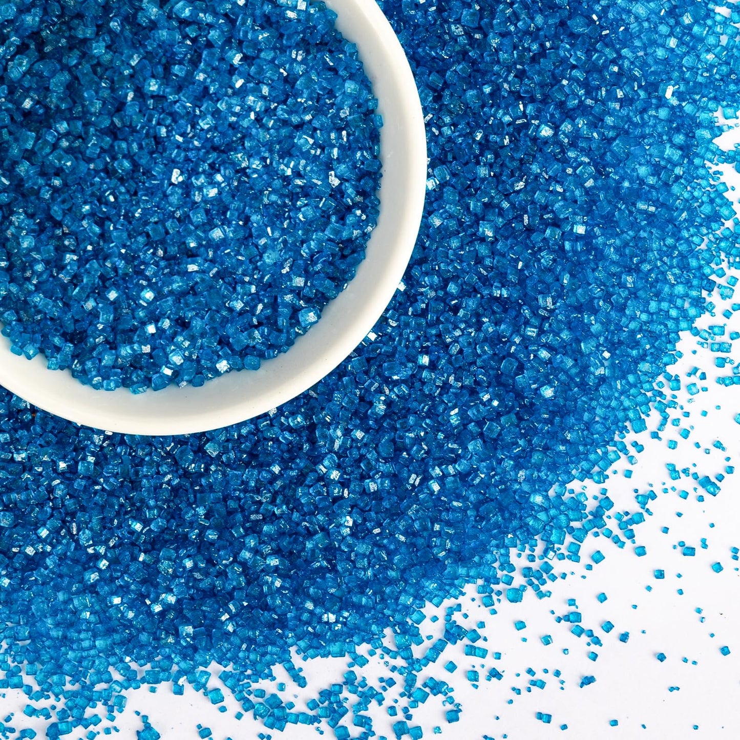 Edible Blue Sprinkles,Sanding Sugar for Cake Decorating,Sprinkle Crystals Mix for Cookies,Ice Cream,Fondant Cake,Caramel Apples,
