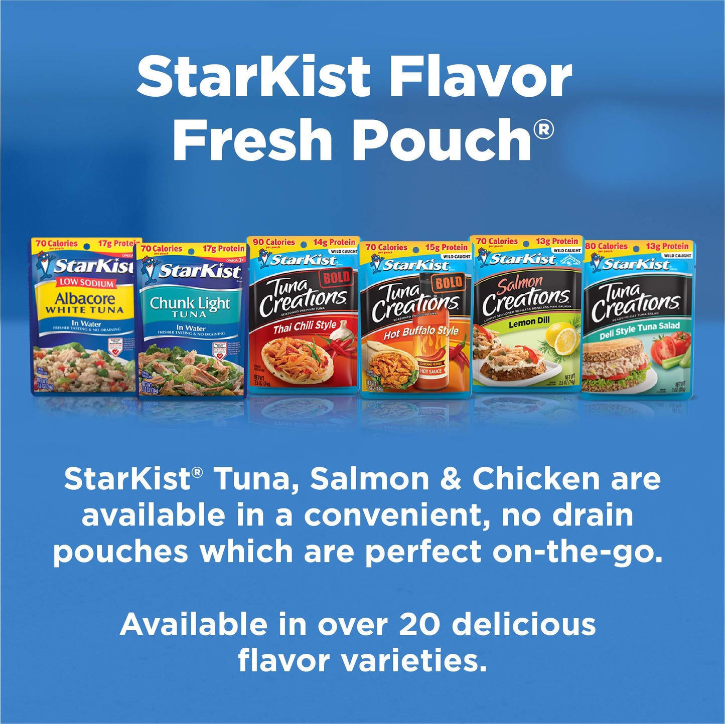 Starkist Chunk Light Tuna In Water - 48 Oz Pouch (Pack Of 6)