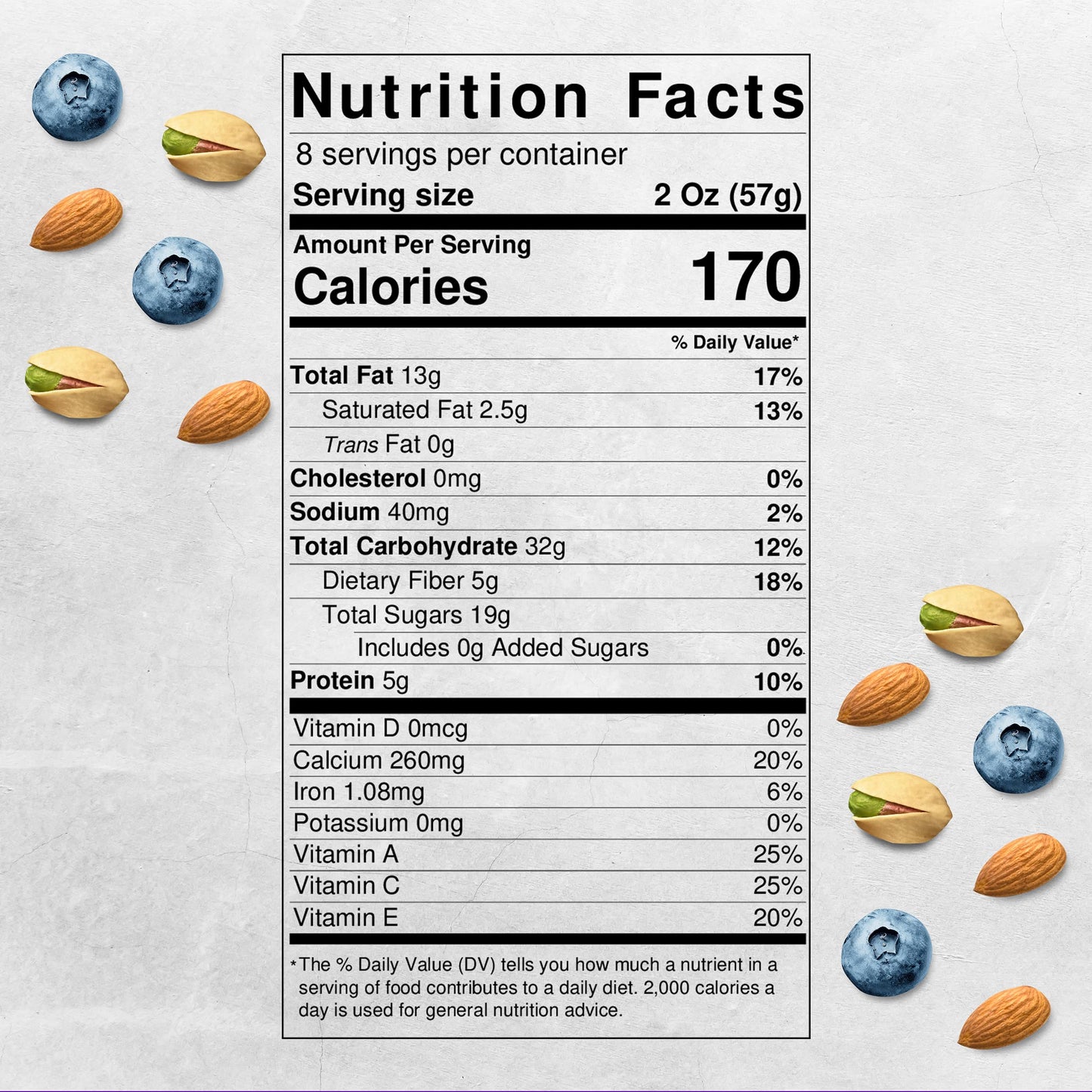 Mix And Go Single Serve Trail Mix Snack Packs, Healthy Snack Bag, Antioxidant Mix Fruit & Nut By Klein'S Naturals, Contains 16 P