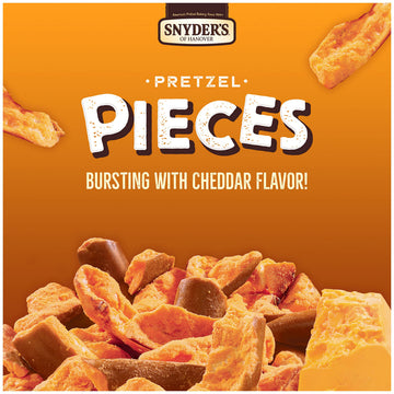 Snyder'S Of Hanover Pretzel Pieces, Cheddar Cheese, Party Size, 18 Oz