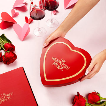 Gluten Free Palace Heart Chocolate Cookies Gift Basket - Assorted Gluten-Free Cookies & Milk Chocolate - Mothers Day Cookie Gift