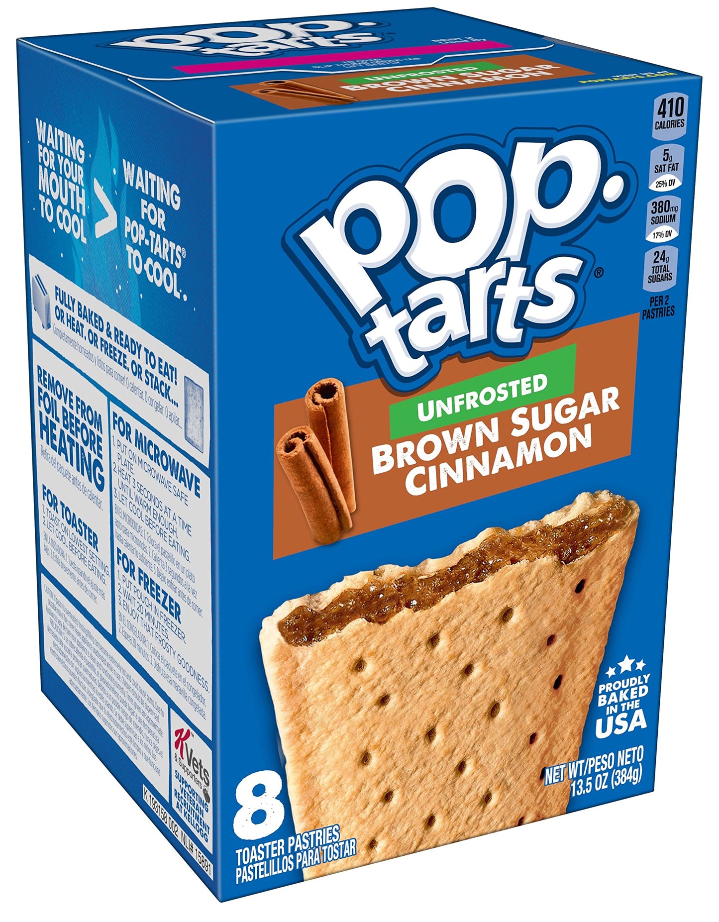 Unfrosted Variety, Strawberry, Blueberry, and Brown Sugar Cinnamon, 13.5 Ounce (Pack of 3) - with Two Make Your Day Lollipops or