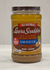 Laura Scudders Old Fashioned Natural Smooth Peanut Butter, 26-Ounce Glass Jars (Pack of 3)