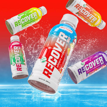 RECOVER 180 Organic Sports Hydration Drink, No Sugar, 15 Cal, Electrolytes, 16.9 Fl Oz, Variety Pack (Pack of 12)