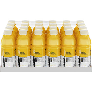 vitaminwater energy electrolyte enhanced water w/ vitamins, tropical citrus drinks, 20 fl oz, 24 Pack
