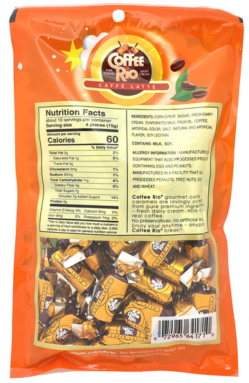 Adams  Brooks Coffee Rio Coffee Candy Pack Of 3 - Coffee Caramels 55 Ounces - Made With Real Coffee And Cream, Kosher Candy (Caf