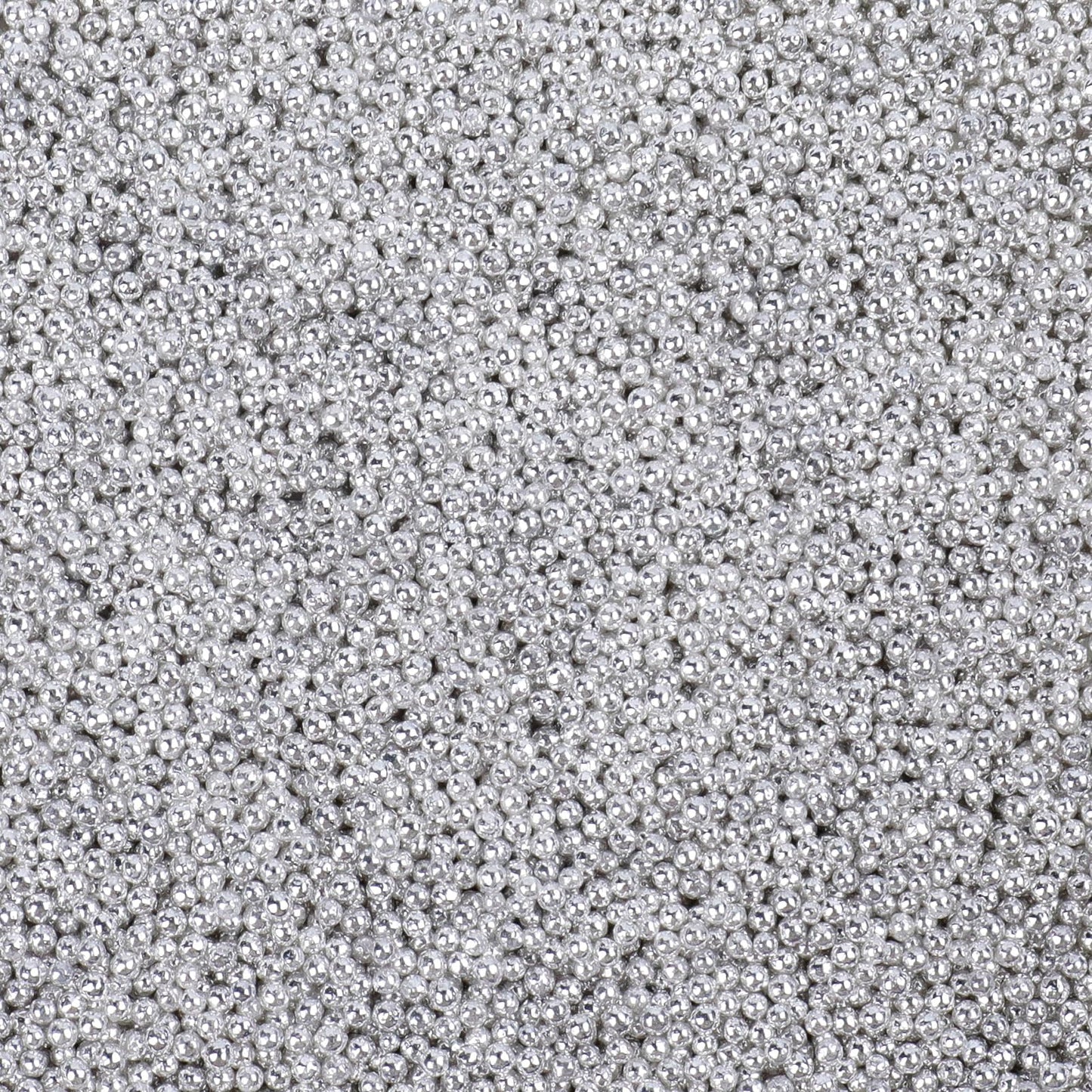 Silver Nonpareils Sprinkles - 2mm Edible Mini Pearl Sprinkles for Cake Decorating, Cupcake, Cookie, Baking, Donuts, Ice Cream To