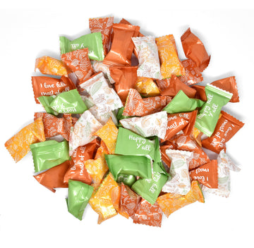Gift Boutique Thanksgiving Fall Butter Mint Candies Bags 100 Count Individually Wrapped Autumn Mints Candy 13 Ounce Bag (368 g)