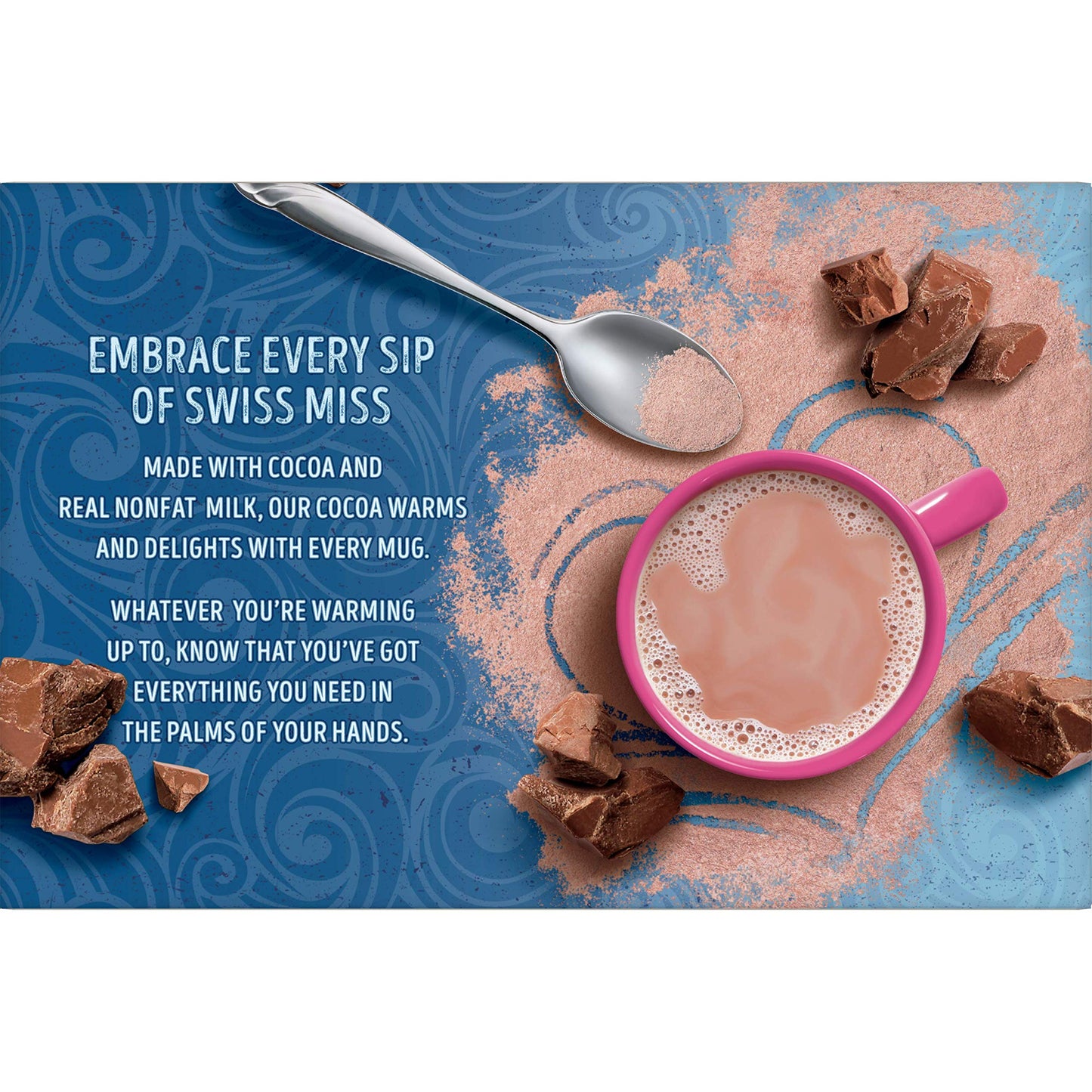 Swiss Miss Milk Chocolate Flavor Reduced Calorie Hot Cocoa Mix, 0.39 Oz. 8-Count (Pack Of 12)