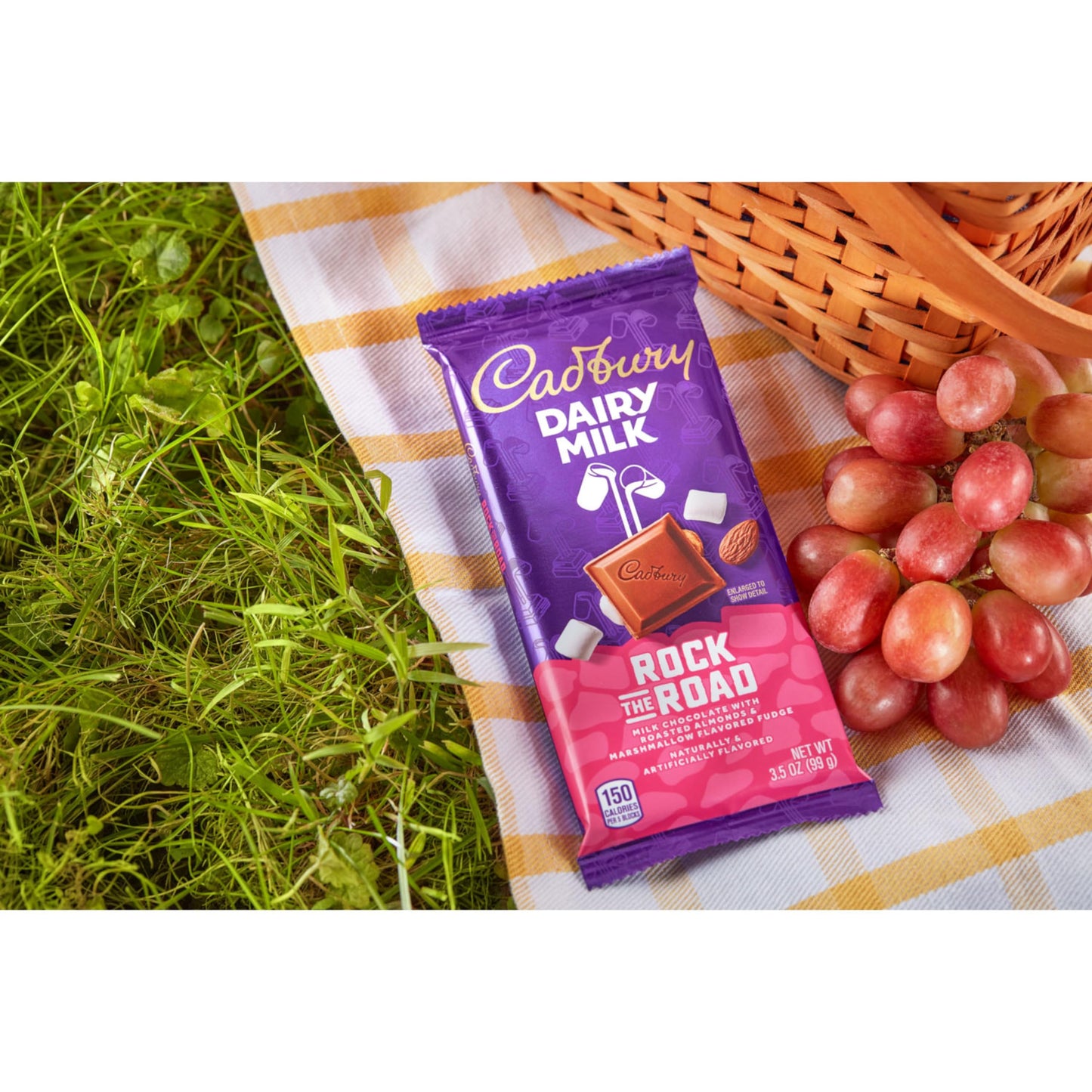 Cadbury Dairy Milk Rock the Road Milk Chocolate Candy Bars, 3.5 oz (14 Count), Model 3400004018