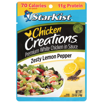 StarKist Chicken Creation Zesty Lemon Pepper, Single Serve Pouch, 2.6 oz
