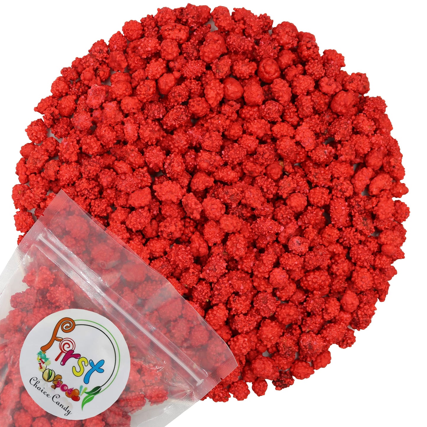 FirstChoiceCandy French Burnt Peanuts Classic Red Old Fashioned Candy, 2 Pound