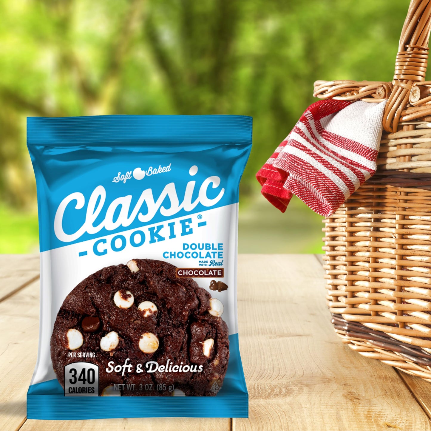 Classic Cookie, Soft Baked Cookie, Double Chocolate 3Oz, 8 Count Pack