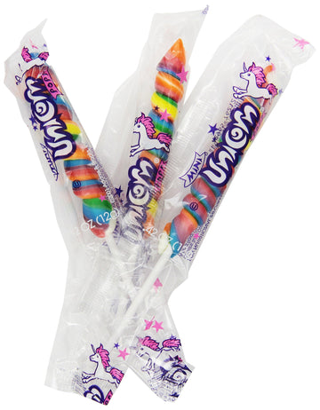 Adams & Brooks Mini Unicorn Pops, Twisty Rainbow Lollipops, Kosher Candy, Pack of 48, Multicolor, 0.42 Ounce