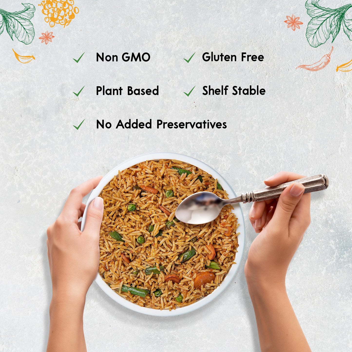 Food Earth Ready To Eat Indian Meals - Six Flavor Variety Pack - Organic, Microwavable, Premade & Quick - Lunch & Dinner Pack (6