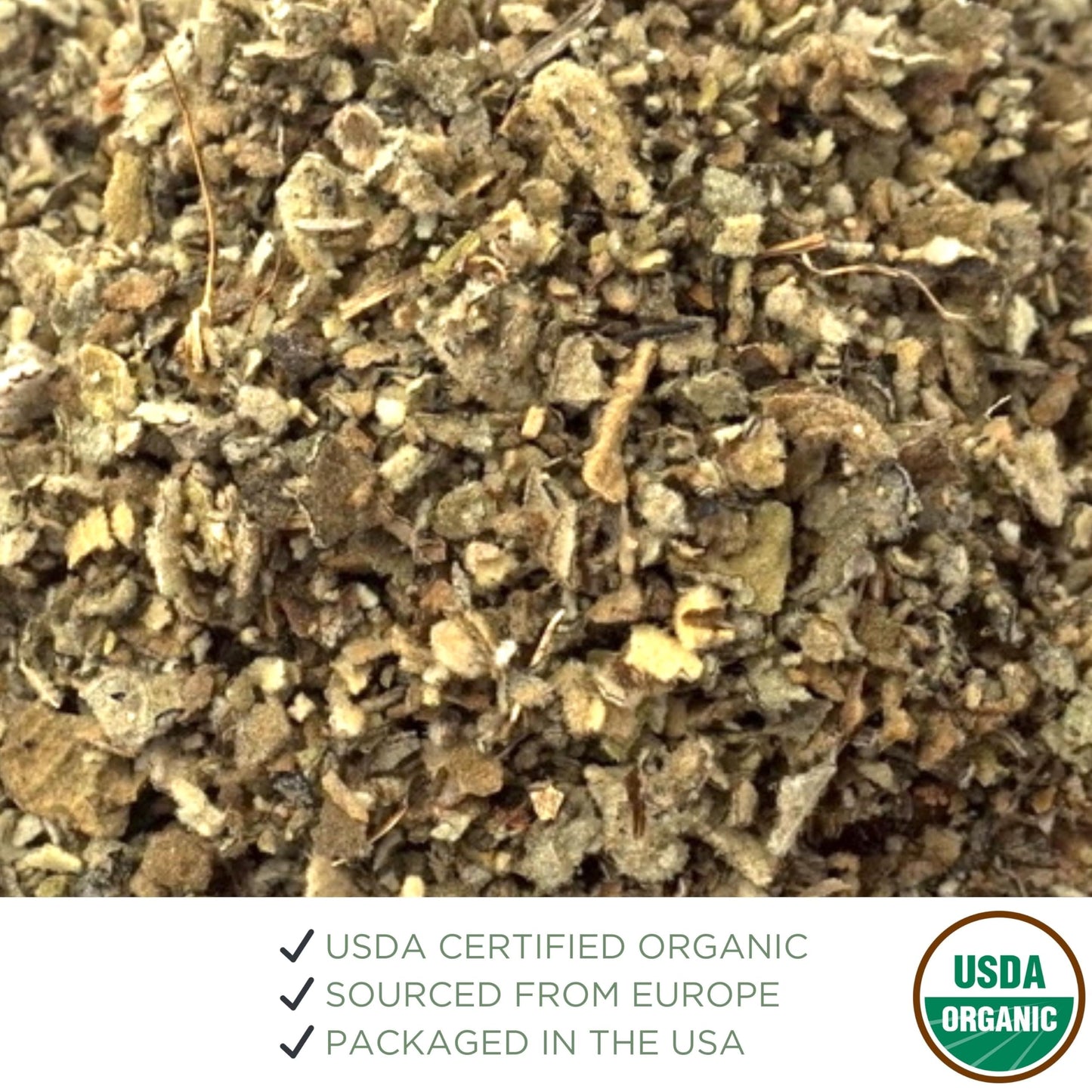 ELANEN naturals Organic Mullein Leaf Tea, Cut & Sifted, 8 oz. (227g), USDA Certified Organic