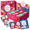 Tea Set By Lovare Made In Ukraine - Assorted Flavors: Love Blossom, Night Beautea, Cleopatra’S Night, Royal Dessert, 1001 Nights, Sparkling Splashes - Fancy Variety Of Packets - Gift Box For Flavored Tea Lovers Men & Women (90 Count (Love Blossom)