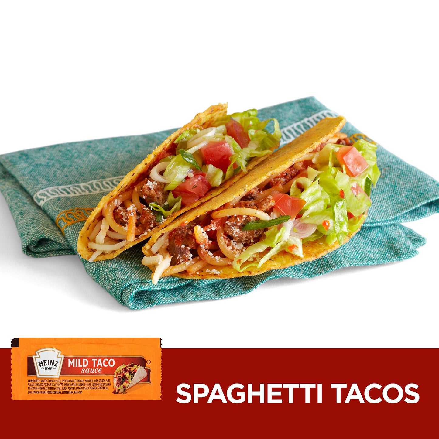 HEINZ Mild Taco Sauce Single Serve Packets, 200 Count, 0.3 oz Each
