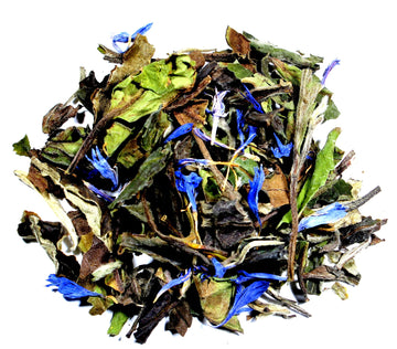 Nelson'S Tea - Blueberry Pomegranate - White Loose Leaf Tea - White Tea, Rose Hips, Dried Blueberries, Safflower - 3.6 Oz.