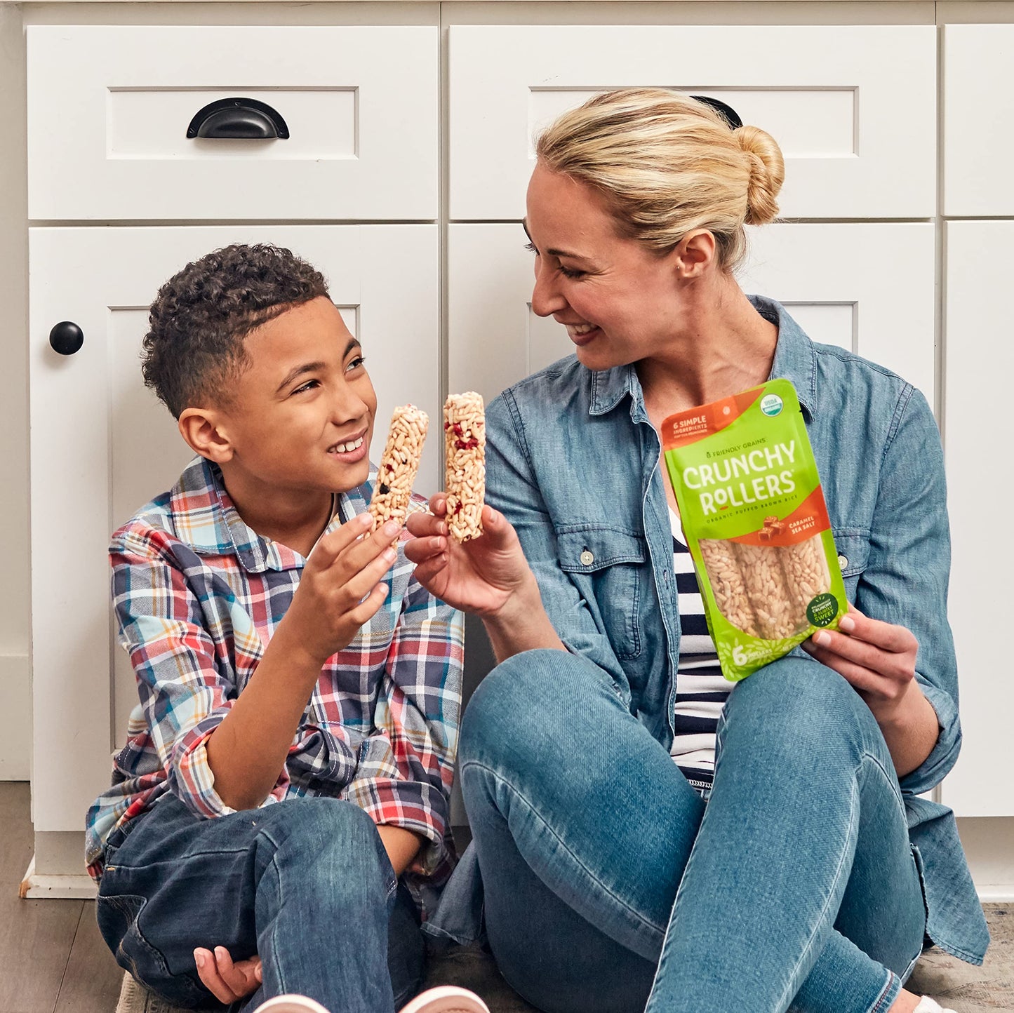 Friendly Grains - Crunchy Rollers - Organic Crispy Puffed Rice Rolls, Healthy For Adults And Kids - Variety Box (4 Packs Of 6)