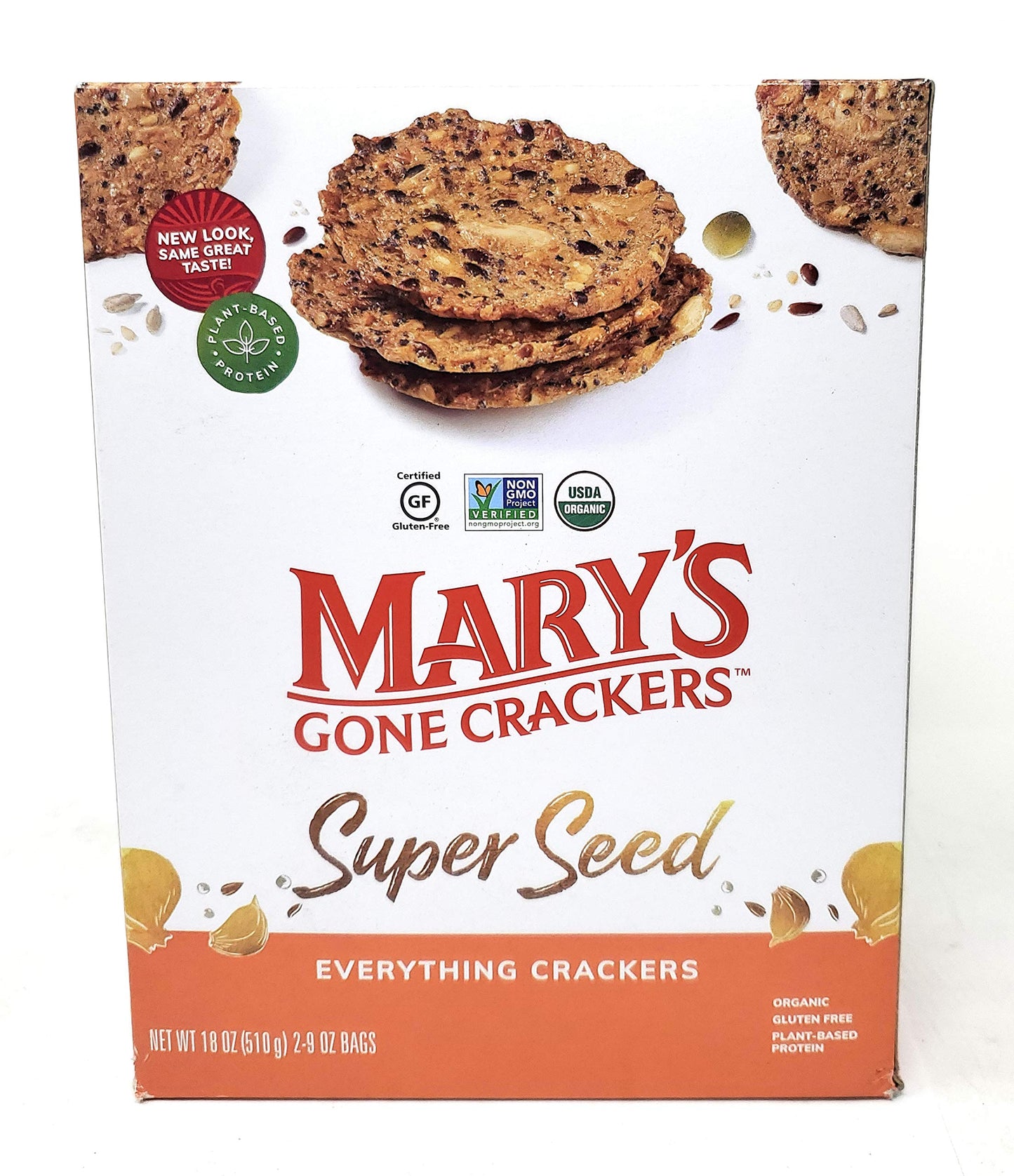 18oz Marys Gone Crackers Organic, 9 Ounce (Pack of 2)