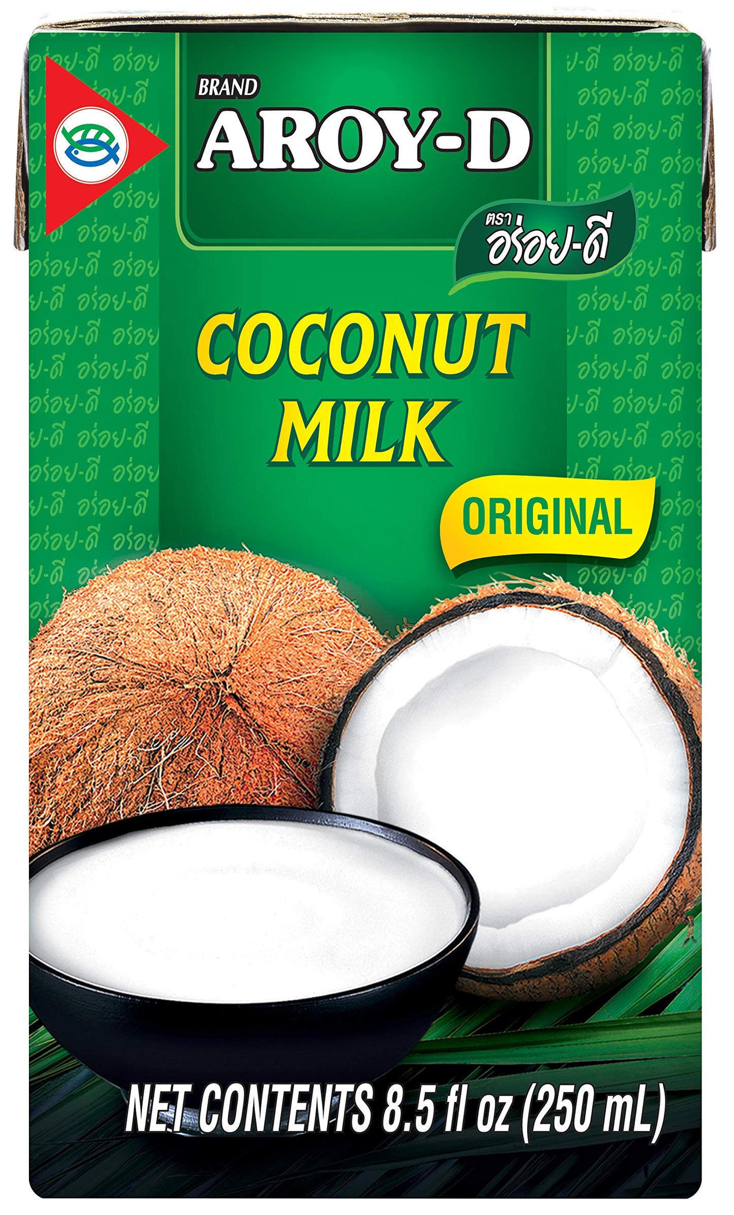 Aroy-D 100 Milk 8.5 Oz Coconut 1 Count (Pack of 6) (Ven_FD39-193)