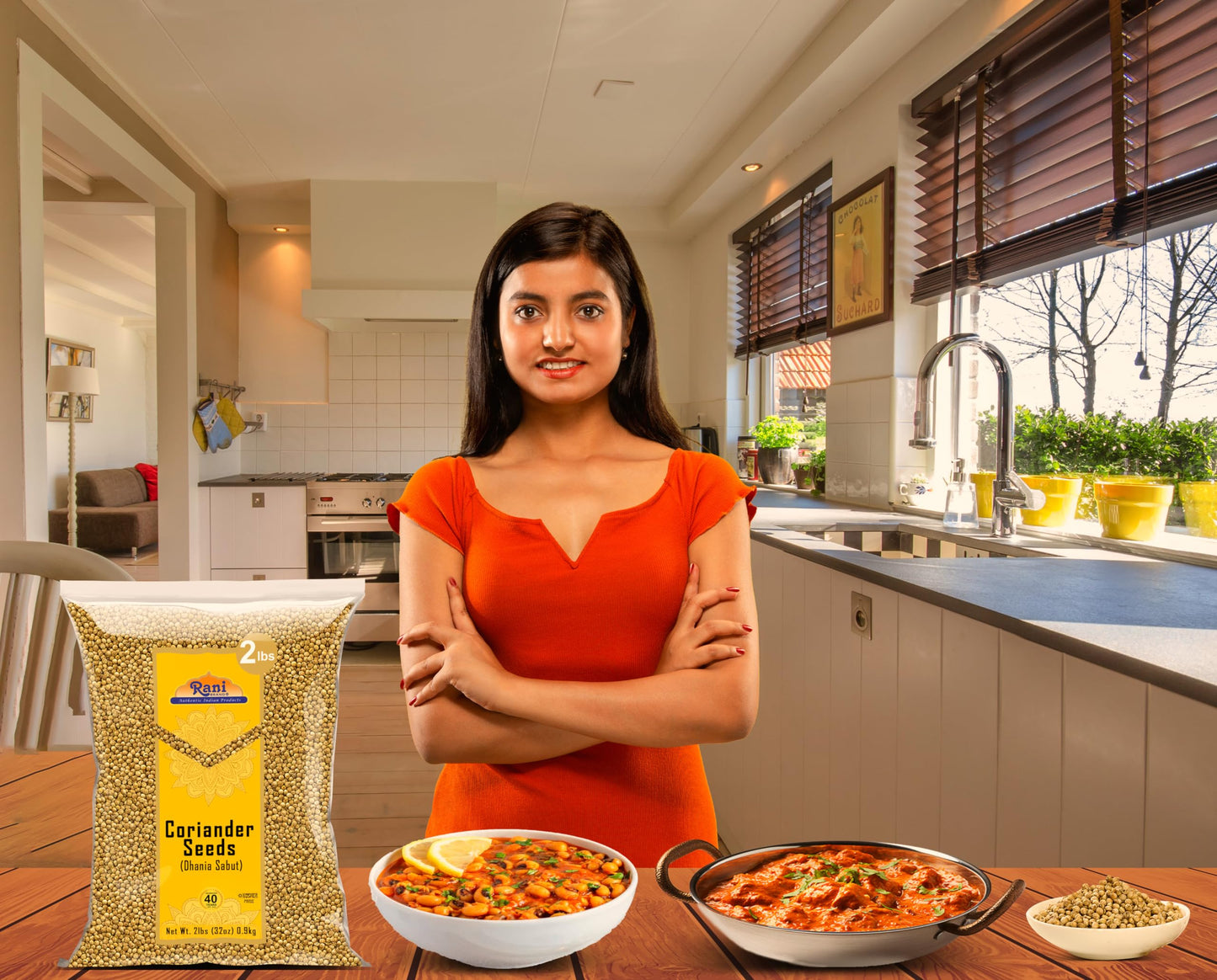 Rani Coriander (Dhania) Seeds Whole, Indian Spice 32Oz (2Lbs) 908G ~ All Natural | Gluten Friendly | Non-Gmo | Kosher | Vegan | Indian Origin